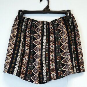 Fun, Lightweight, BOHO Southwestern Print Shorts New Mexico Indigenous Style 2